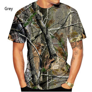 Nouvelle mode d'été 3D camouflage imprimé neutre décontracté à manches courtes T-shirt Sublimation Chemises - Product Image 6