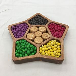 Assiette de service en bois personnalisée en gros pour chocolats et fruits secs différentes tailles et formes commande minimum 100 pièces - Product Image 6