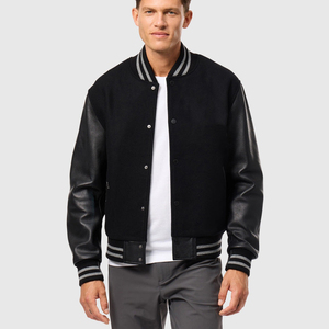 OEM Directo de fábrica Original Varsity Letterman Chaquetas Lana chaqueta de béisbol de la universidad para los hombres - Product Image 5