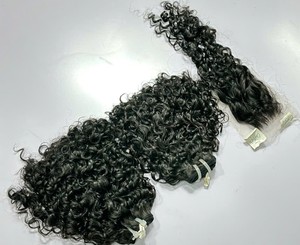 Extensions de cheveux naturels vietnamiens Remy Deep Wave, double trame, super double drawn, noir naturel, toutes couleurs - Product Image 1