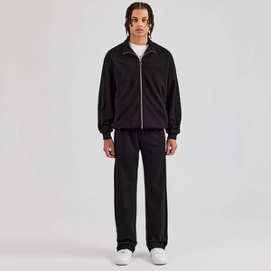 Personnalisé 500 Gsm Unisexe Survêtement Pantalon de Survêtement et Fermeture Éclair À Capuche Ensemble Hiver Blanc Survêtement Coupe-Vent Hiver Baggy Ensemble - Product Image 1