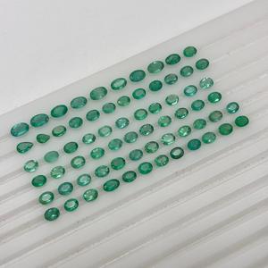 22.5cCt ธรรมชาติพลอย zambian มรกตเจียระไนทรงรีแบบหลวมสำหรับทำเครื่องประดับหินมรกตแบบเหลี่ยมเพชรพลอยขายส่งจากอินเดีย - Product Image 1