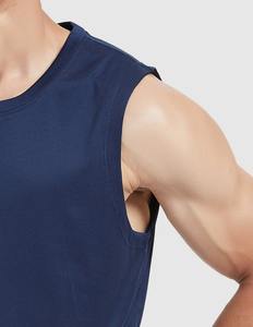 Custom Men's Casual Cotton Tank Tops Quick Dry Sleeveless T-Shirt High Quantity and Low Price - Product Image 5