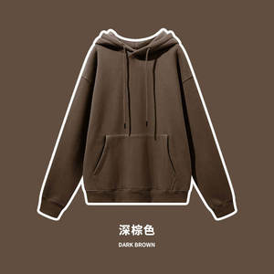 เสื้อฮู้ดผ้าคอตตอน300 GSM เสื้อสเวตเตอร์ใช้ได้ทั้งชายและหญิงใส่สบายเสื้อผ้าลำลองให้ความอบอุ่นมีสไตล์ - Product Image 6