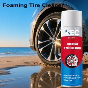 Limpiador y Abrillantador de Neumáticos en Espuma KEC con Aroma a Limón - Limpia al Instante, Restaura el Color Negro Intenso, Aspecto Natural a Base de Agua, 500 ML - Product Image 1