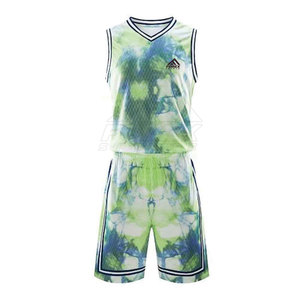Uniforme de baloncesto de alta calidad de diseño único para hombre, conjunto de uniforme de baloncesto de secado rápido al por mayor - Product Image 1