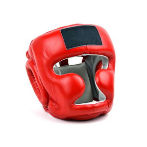 Casque de boxe en cuir véritable aux couleurs personnalisées, protection de la tête pour le MMA, avec des caractéristiques de sécurité améliorées - Product Image 3