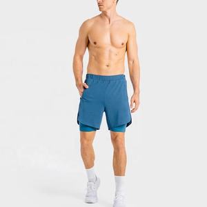 Shorts de combat BJJ MMA 2-en-1 Blaze Fight Wear avec impression personnalisée par transfert thermique, doublure de compression intégrée, écologiques et sportifs - Product Image 3