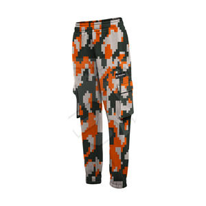 <b>Men's</b> <b>Lightweight</b> Streetwear Style <b>Cargo</b> Pants Custom Printed Allover Graphic Print Multi-Pocket <b>Trousers</b> Elastic Waist OEM - Product Image 3