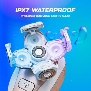 Depiladora Eléctrica Recargable para Piernas de Mujer, Depiladora Rotatoria Indolora para Recortar el Vello del Bikini, Dorada, USB, Lavable, con Cabezales de Repuesto - Product Image 5