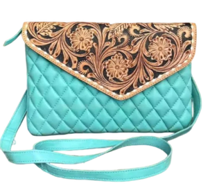 Bolso bandolera de cuero acolchado de diseñador elegante hecho a mano con detalles hechos a mano India para todo el verano Otoño Invierno - Product Image 2