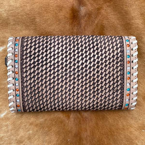 Cartera de mano tallada, funda de teléfono de embrague, elegante, multiusos, de cuero occidental, recién llegado, para mujer, multiusos - Product Image 5