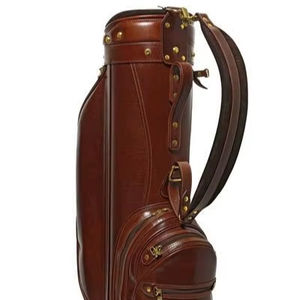 Sacs de golf en cuir de haute qualité sacs de support de voiturette de golf OEM de luxe sacs de golf en gros sacs de golf en cuir véritable PU produit tendance 2025 - Product Image 1