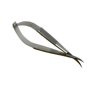 Micro ciseaux en acier inoxydable, Instruments chirurgicaux nauro, ciseaux à lame courbe et droite, OEM accepté - Product Image 3