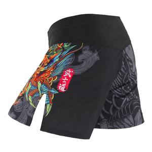 Pantalones Cortos de MMA para Hombre, Pantalones Cortos de Boxeo Sublimados, Pantalones Cortos de Lucha de Kickboxing, Ropa de Artes Marciales Mixtas, Gimnasio, BJJ, Jiu-Jitsu, Pantalones de Grappling - Product Image 2