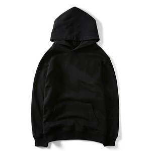 Premium Black Oversized <b>Hoodie</b> Comfortable Pullover Polyester Cotton <b>Hoodie</b> Heavy <b>Thermal</b> Hoodies for <b>Men</b> - Product Image 1