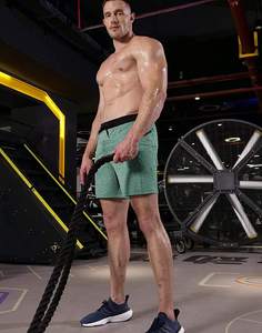 กางเกงขาสั้นระบายอากาศได้ดีสำหรับผู้ชายกางเกงขาสั้นออกกำลังกายออกกำลังกายแบบลำลองดีไซน์ใหม่มีกระเป๋าเอวยางยืด - Product Image 6