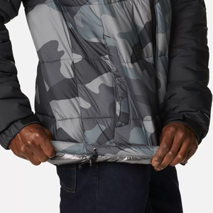 Veste matelassée oversize à fermeture éclair de qualité supérieure à imprimé camouflage, veste d'hiver chaude personnalisée en duvet matelassé - Product Image 4
