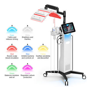 Ventes d'usine : Appareil de beauté 7-en-1 tout-en-un pour le soin du cuir chevelu et le massage capillaire, avec fonction chauffante pour le nettoyage et la nutrition du visage et des cheveux - Product Image 1