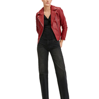 HEXIQON INTERNATIONAL Veste courte d'hiver en flanelle tricotée et cuir de haute qualité pour femmes, fabriquée à la main, taille XL, couleur marron