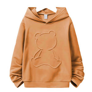 Quantité en vrac mélangée Sweat à capuche en coton mélangé basique imprimé en relief teint uni fabriqué dans le meilleur matériau Sweats à capuche pour hommes en relief - Product Image 1
