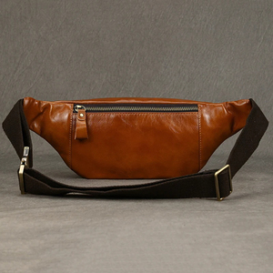 2025 Genuine <b>Leather</b> Waist <b>Bag</b> Top Layer Cowhide Casual Sports <b>Bag</b> Single Shoulder <b>Crossbody</b> <b>Bags</b> - Product Image 4