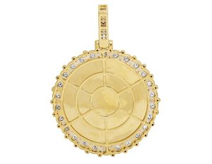 Pendentif personnalisé en argent sterling glacé S925 avec diamants ronds en moissanite Style Hip Hop Cadeau parfait pour hommes femmes - Product Image 3