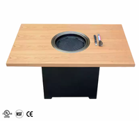 Table de barbecue coréenne multicouche ignifuge et résistante à la chaleur Table de barbecue