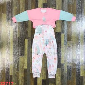 Nouveauté Vêtements pour petites filles Tenues de Noël Père Noël Boutique Vêtements pour enfants Ensemble de vêtements pour petites filles - Product Image 1