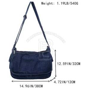 Sac à bandoulière en jean élégant pour femmes, sac de mode pour un usage quotidien, sac en jean pour femmes écologique et léger - Product Image 3