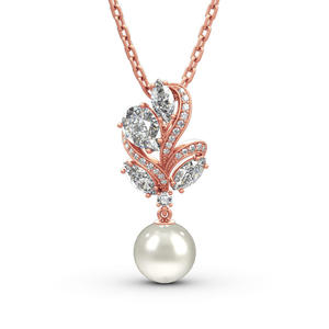 Ensemble de bijoux de mariage Jeulia élégant en argent sterling avec perles de culture et accents de taille marquise - Product Image 2