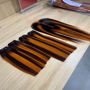 Extensions de cheveux 100 humains, lot de mèches de cheveux humains, bruts, indien, naturel, vendeur DHL, Style haut, couleur ondulée, Double poids, matériel soyeux - Product Image 1