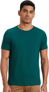 T-shirt à col rond en coton biologique écologique T-shirt unisexe doux pour la peau anti-boulochage pour les t-shirts de mode d'été - Product Image 4