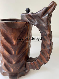 Tradebyd Tasse en bois rustique pour aventures en plein air avec un style naturel large - Product Image 4