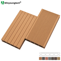 Plancher composite 135*25mm, première génération, style classique pour terrasse et jardin