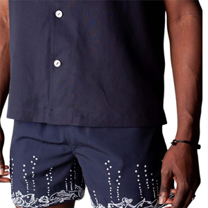 Shorts de Playa Personalizados Estilo Urbano, Secado Rápido, Traje de Baño, Color Sólido, Ligeros, Transpirables, Ecológicos, 100% Poliéster, para Surf de Verano - Product Image 5