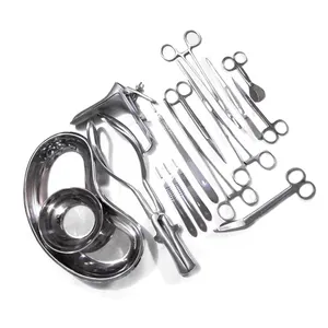 Hot Selling Basic Delivery Set Gynecology Delivery Surgical Instruments High Quality Stainless Steel Caesarean Section Set