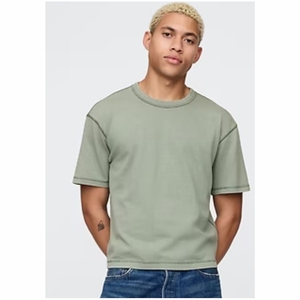 เสื้อยืดผ้าฝ้าย100% ขนาดใหญ่สำหรับผู้ชายเสื้อยืดธรรมดาไซส์ใหญ่พิเศษ - Product Image 2