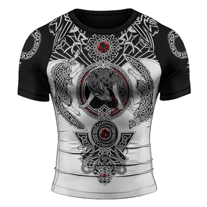 Rashguard unisexe personnalisé à manches courtes respirant antibactérien séchage rapide UPF50+ - Product Image 2