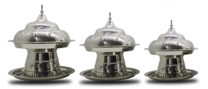 หม้อปรุงอาหารโลหะเกรดพรีเมี่ยมดูหรูหราด้วยเลเซอร์ตัดยืนในการประดิษฐ์ตัวอักษรอาหรับสำหรับงานแต่งงานการให้บริการใช้หม้อปรุงอาหาร - Product Image 4