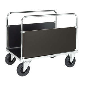 Industrial and Shopping <b>Platform</b> <b>Trolley</b> with Four- and Three-Wheel Options Enclosed Frame OEM Support for Warehouse Storage - Product Image 1