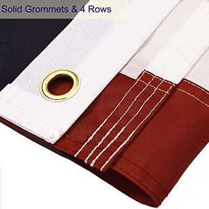 American <b>Flag</b> for Outdoor 5x8 US <b>Flags</b> with Embroidered Stars Heavy Duty Made in USA <b>Flag</b> 2 Brass Grommets Indoor Outside - Product Image 3