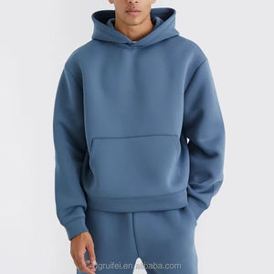 Sudadera con capucha bordada personalizada para hombre 500GSM-480GSM 70% algodón 30% poliéster sólido liso forro polar para invierno - Product Image 2