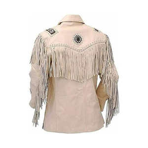 Wild West Inspired Leather Cowboy <b>Jacket</b> with Traditional Western Details Comfortable Wear and Stylish Appearance - Product Image 5