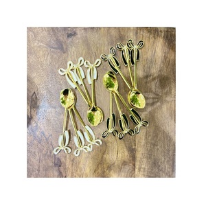 Ensemble de 6 couverts de conception différente ensemble de couverts de couleur or en laiton ensemble de couverts pour le mariage d'hôtel et l'utilisation de restaurant - Product Image 5