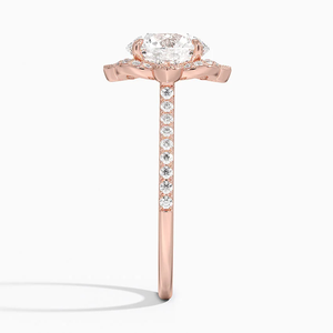 สง่างาม1.50กะรัตห้องปฏิบัติการตัดเพชร14K กุหลาบง่ามทองการตั้งค่าแหวนหมั้นงานแต่งงานอินเทรนด์ของขวัญเครื่องประดับเจ้าสาว - Product Image 5