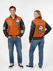 Causal Wear Custom Clothing Manufacturer Embroidery Chenille Patches Letterman Varsity Jackets Collage Baseball jacket for men - Product Image 6