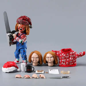CHUCKY <b>Horror</b> PVC Action <b>Figure</b> Set OEM Custom Design for Boys <b>Collecting</b> Decorating Featuring LEVI Character New Boxed - Product Image 2