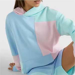 Hombres 100% nueva llegada personalizada al por mayor en blanco 300 gsm peso pesado 100% algodón polar pullover hombres Sudadera con capucha a granel con paneles - Product Image 3