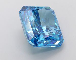 Élégant 15.0 Ct Radiant Cut Lab Grown Diamond CVD Stone Bijoux haut de gamme Certificat IGI Couleur bleu vif pour les acheteurs en gros - Product Image 4